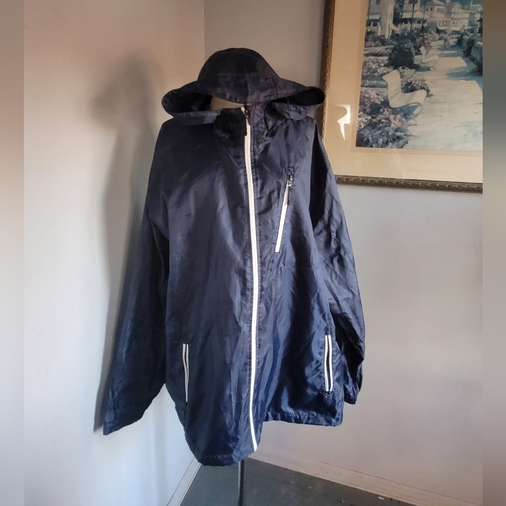 Athletic Works Men's Dark Blue Raincoat Suze 3Xl